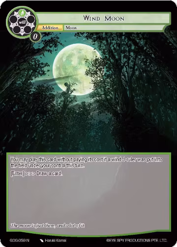 Wind Moon (GOG-059), Game of Gods — Force of Will card price