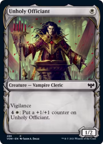 Unholy Officiant (Showcase) (286), Innistrad: Crimson Vow — Magic card price