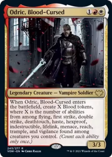 Odric, Blood-Cursed (243), Innistrad: Crimson Vow — Magic card price