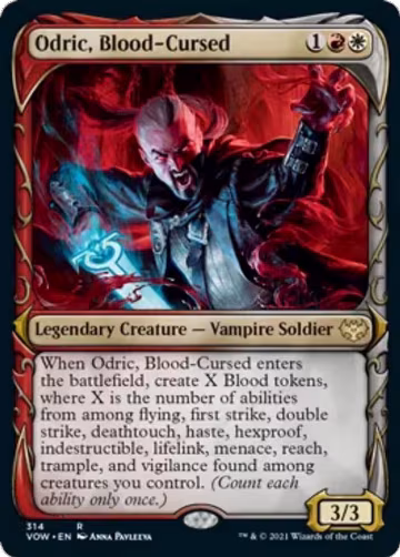 Odric, Blood-Cursed (Showcase) (314), Innistrad: Crimson Vow — Magic card price