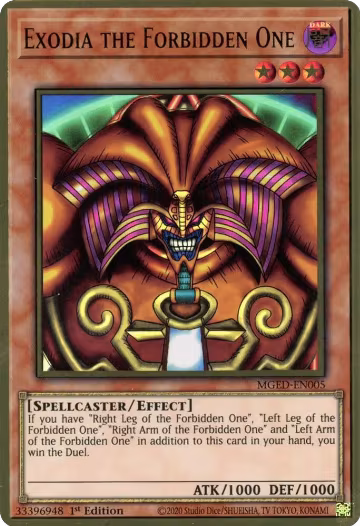 Exodia the Forbidden One (MGED-EN005), Maximum Gold: El Dorado — Yu-Gi-Oh! card price