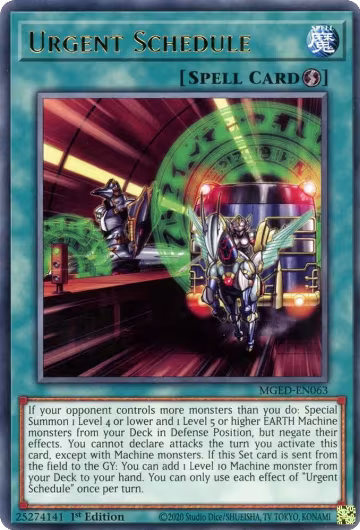 Urgent Schedule (MGED-EN063), Maximum Gold: El Dorado — Yu-Gi-Oh! card price