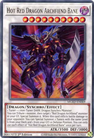 Hot Red Dragon Archfiend Bane (MGED-EN069), Maximum Gold: El Dorado — Yu-Gi-Oh! card price
