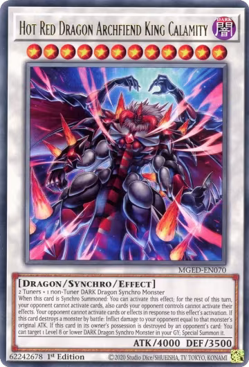 Hot Red Dragon Archfiend King Calamity (MGED-EN070), Maximum Gold: El Dorado — Yu-Gi-Oh! card price