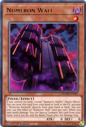 Numeron Wall (MGED-EN081), Maximum Gold: El Dorado — Yu-Gi-Oh! card price