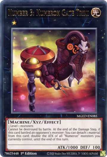 Number 3: Numeron Gate Trini (MGED-EN085), Maximum Gold: El Dorado — Yu-Gi-Oh! card price