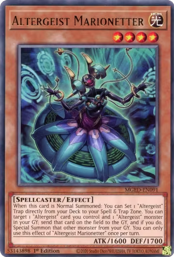Altergeist Marionetter (MGED-EN091), Maximum Gold: El Dorado — Yu-Gi-Oh! card price