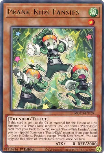 Prank-Kids Fansies (MGED-EN109), Maximum Gold: El Dorado — Yu-Gi-Oh! card price
