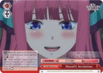 Moonlit Invitation (5HY/W83-E102 CC), The Quintessential Quintuplets — Weiß Schwarz card price