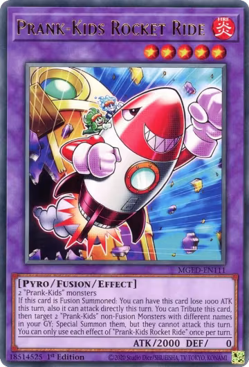 Prank-Kids Rocket Ride (MGED-EN111), Maximum Gold: El Dorado — Yu-Gi-Oh! card price