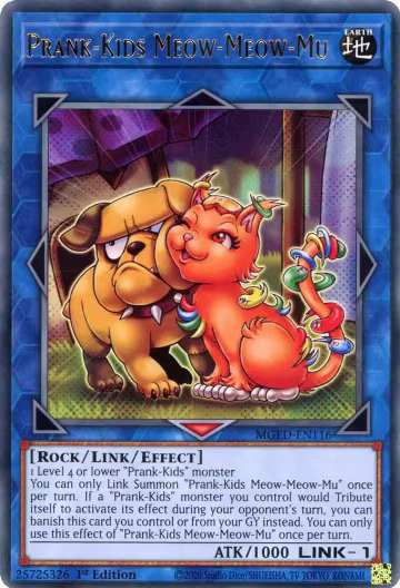 Prank-Kids Meow-Meow-Mu (MGED-EN116), Maximum Gold: El Dorado — Yu-Gi-Oh! card price