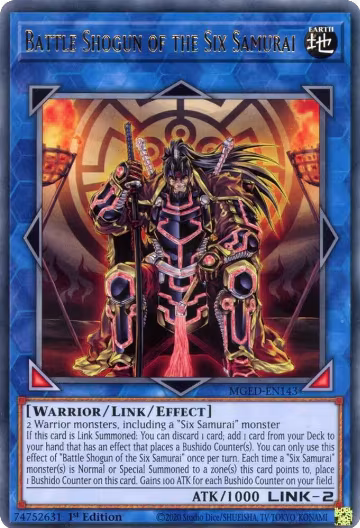Battle Shogun of the Six Samurai (MGED-EN143), Maximum Gold: El Dorado — Yu-Gi-Oh! card price