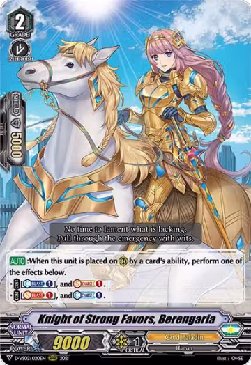 Knight of Strong Favors, Berengaria (D-VS02/020EN), D-VS02: V Clan Collection Vol.2 — Vanguard card price