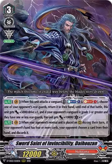 Sword Saint of Invincibility, Daihouzan (D-VS02/022EN), D-VS02: V Clan Collection Vol.2 — Vanguard card price
