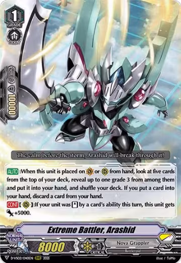 Extreme Battler, Arashid (D-VS02/040EN), D-VS02: V Clan Collection Vol.2 — Vanguard card price