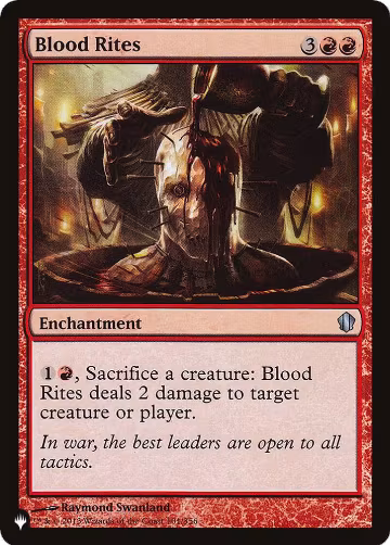Blood Rites (101/356), The List Reprints — Magic card price