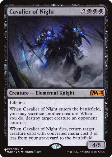 Cavalier of Night (094/280), The List Reprints — Magic card price