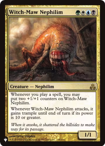 Witch-Maw Nephilim (138/165), The List Reprints — Magic card price