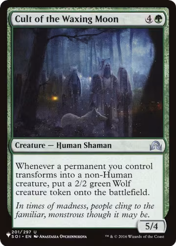 Cult of the Waxing Moon (201/297), The List Reprints — Magic card price