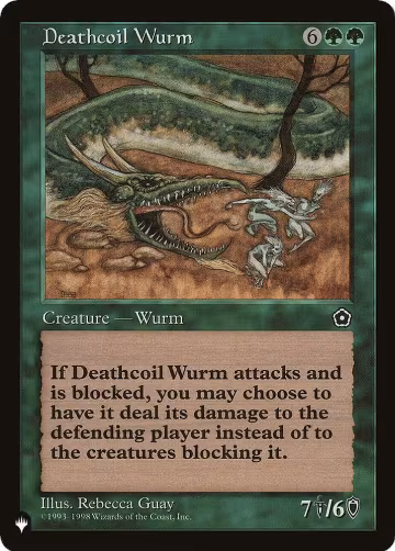 Deathcoil Wurm, The List Reprints — Magic card price