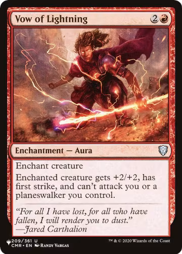 Vow of Lightning (209/361), The List Reprints — Magic card price