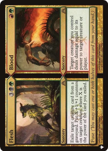 Flesh // Blood (128/156), The List Reprints — Magic card price