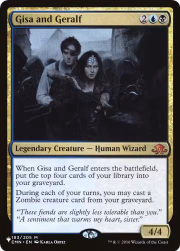 Gisa and Geralf (183/205), The List Reprints — Magic card price