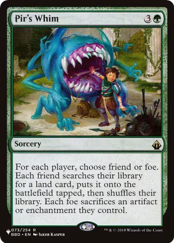 Pir's Whim (073/254), The List Reprints — Magic card price