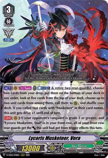 Lycoris Musketeer, Vera (D-VS02/078EN), D-VS02: V Clan Collection Vol.2 — Vanguard card price