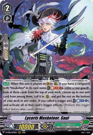Lycoris Musketeer, Saul (D-VS02/079EN), D-VS02: V Clan Collection Vol.2 — Vanguard card price