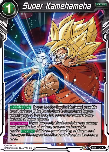 Super Kamehameha (BT8-104), Mythic Booster — DB Super card price