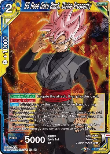 SS Rose Goku Black, Divine Prosperity (P-206), Mythic Booster — DB Super card price