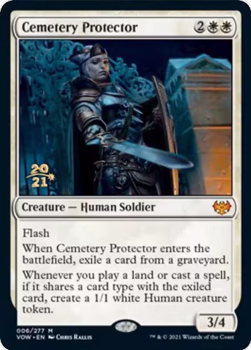 Cemetery Protector (6), Prerelease Cards — Magic card price