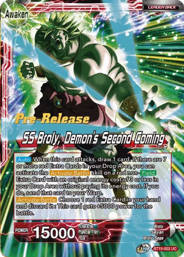 Broly // SS Broly, Demon's Second Coming (BT15-002) — card price