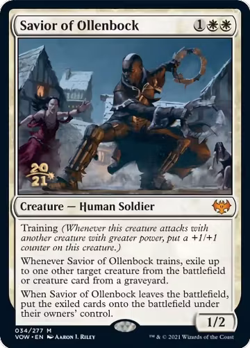Savior of Ollenbock (34), Prerelease Cards — Magic card price
