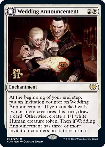 Wedding Announcement (45), Prerelease Cards — Magic card price