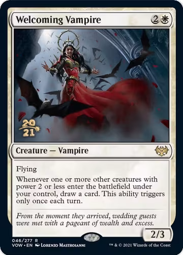 Welcoming Vampire (46), Prerelease Cards — Magic card price