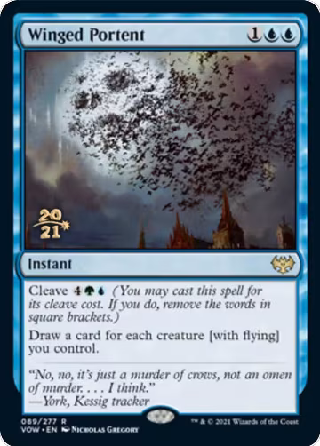 Winged Portent (89), Prerelease Cards — Magic card price