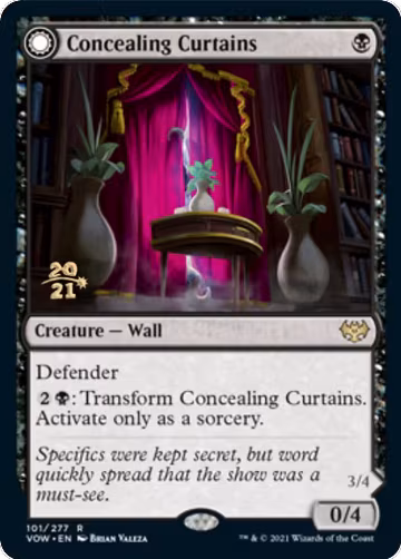 Concealing Curtains (101), Prerelease Cards — Magic card price