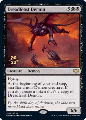 Dreadfeast Demon (108), Prerelease Cards — Magic card price