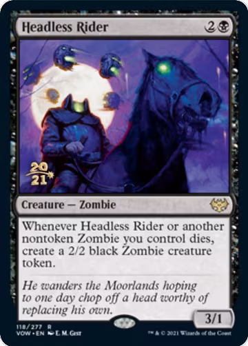 Headless Rider (118), Prerelease Cards — Magic card price