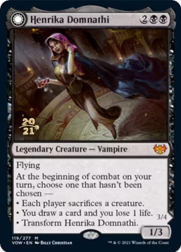 Henrika Domnathi (119), Prerelease Cards — Magic card price