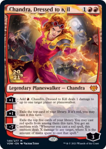 Chandra, Dressed to Kill (149), Prerelease Cards — Magic card price