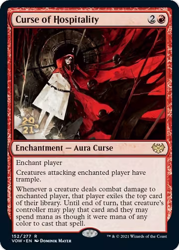 Curse of Hospitality (152), Prerelease Cards — Magic card price