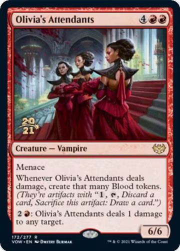 Olivia's Attendants (172), Prerelease Cards — Magic card price