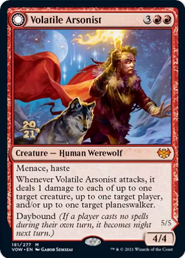 Volatile Arsonist (181), Prerelease Cards — Magic card price