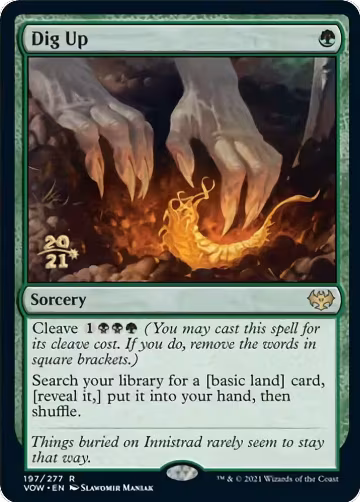 Dig Up (197), Prerelease Cards — Magic card price