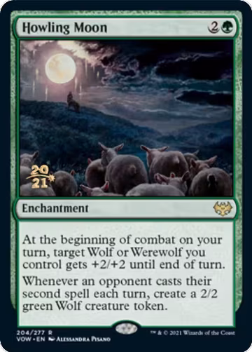 Howling Moon (204), Prerelease Cards — Magic card price