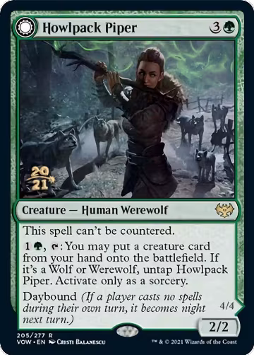Howlpack Piper (205), Prerelease Cards — Magic card price