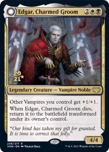Edgar, Charmed Groom (236), Prerelease Cards — Magic card price